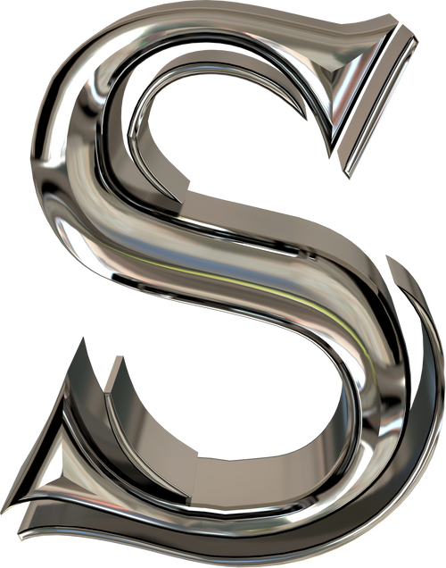 Silver Letter S